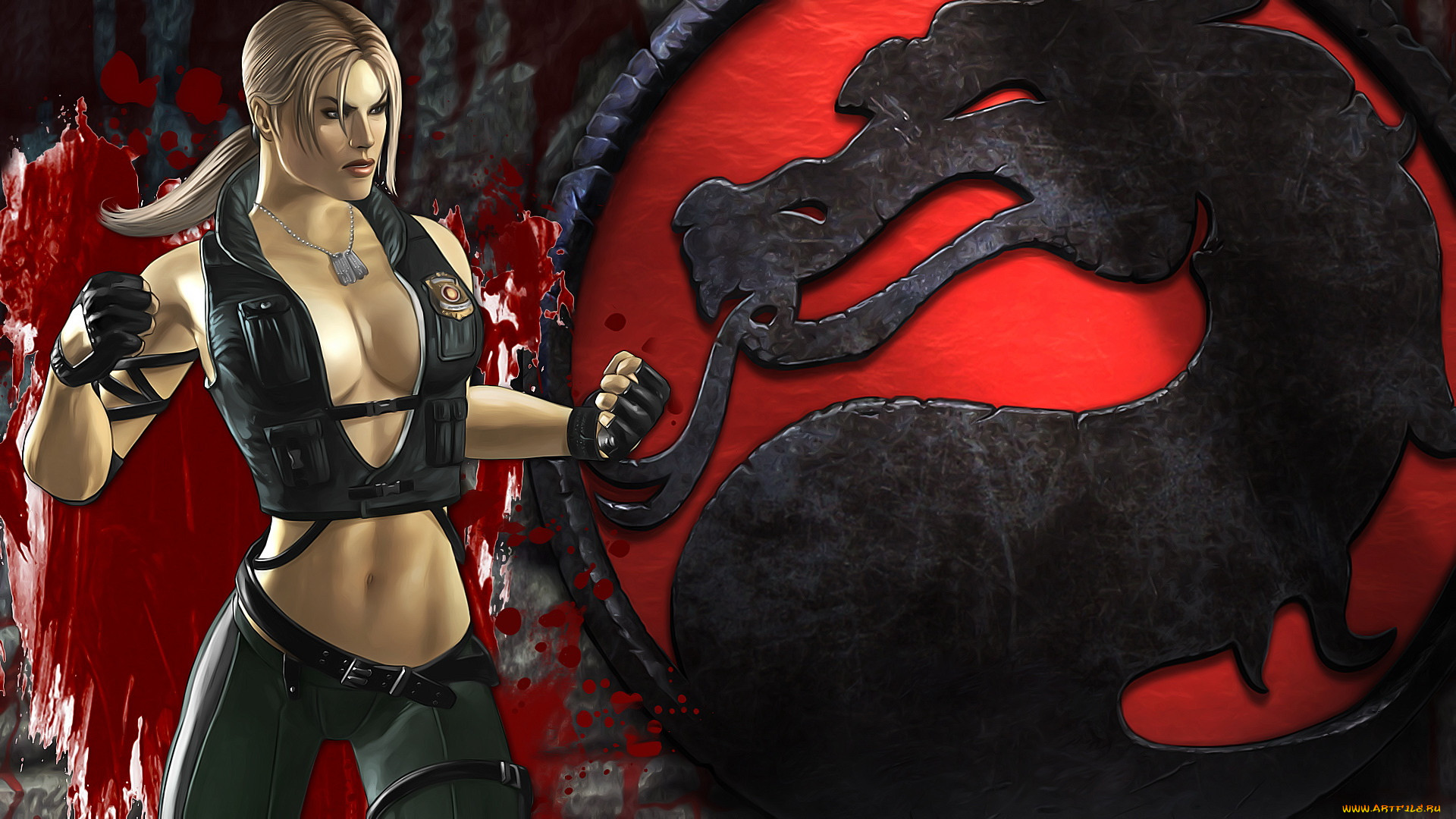 mortal, kombat, , , 2011, sonya, blade